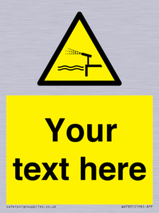 Custom warning water cannon